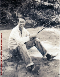 My father fishing in the 1930s
